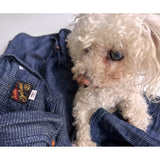 Mister Freedom Berkeley Shirt L/S - NOS Indigo Dobby - MF® woven “Sportsman” rayon label featuring Joe Greene