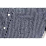 “HOMESTEADER” Shirt - Indigo Jacquard