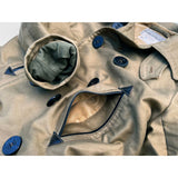Mister Freedom® x Sugar Cane Barnstormer Coat - Black leather contrast pocket welt/pocket stops