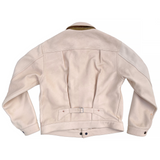 Ranch Blouse "Randall" Natural Veg-Tan Leather. Made In USA