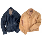 Ranch Blouse "Randall" Veg-Tan Leather. Made In USA