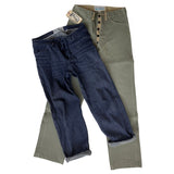 Mister Freedom® RAIDERS Trousers inspired by a vintage pair USMC M1941 Utility Trousers. Made in Japan using premium “Army” 2×1 selvedge indigo denim twill.