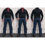 Cowboy Jacket - NOS Black Coated Denim - Warehouse - Last One - Size XS