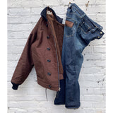 N-1H Deck Jacket "Burnt Umber" Jungle Cloth with Californian Lot 64 BB Okinawa Denim