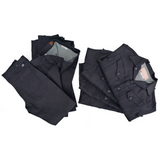 Cowboy Jacket - NOS Black Coated Denim - Warehouse - Last One - Size XS