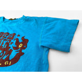 Mister Freedom® SHOP TEE "Skipper" Aqua, hand screen-printed with vintage-inspired original graphics on tubular knit jersey STANLEY T-shirts, made in USA