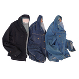 Cowboy Jacket - NOS Black Coated Denim - Warehouse - Last One - Size XS