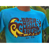 Mister Freedom® SHOP TEE "Skipper" Aqua, hand screen-printed with vintage-inspired original graphics on tubular knit jersey STANLEY T-shirts, made in USA