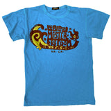 Mister Freedom® SHOP TEE "Skipper" Aqua, hand screen-printed with vintage-inspired original graphics on tubular knit jersey STANLEY T-shirts, made in USA