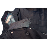 Cowboy Jacket - NOS Black Coated Denim - Warehouse - Last One - Size XS