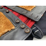 Baloo Jacket corozo "Cat Eye" buttons and Keyhole button holes.