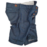 Continental Bermudas - Crosshatch Moss Denim - Warehouse - Last One - Size 28