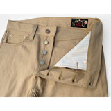 Mister Freedom® Californian Lot.674 Jeans in Golden Blonde Pique made in USA using Japanese selvedge piqué fabric.