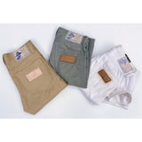 Mister Freedom® Californian Lot.674 Jeans in Golden Blonde Pique made in USA using Japanese selvedge piqué fabric.