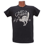 Mister Freedom® SHOP TEE  "Cat Clothes" Black, hand screen-printed with vintage-inspired original graphics on tubular knit jersey STANLEY T-shirts, made in USA