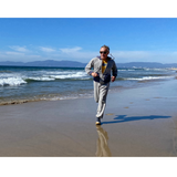 The MF® CONTENDER Attached-Hood Zip-Front Sweatshirt, in all-cotton two-tone tubular fleeced jersey, is designed by Mister Freedom® in California, USA, and produced in Japan