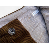 Continental Trousers Corozo wood fly and waist buttons and NOS Oatmeal chambray interior