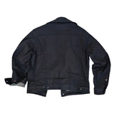 Cowboy Jacket - NOS Black Coated Denim - Warehouse - Last One - Size XS