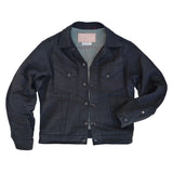 Cowboy Jacket - NOS Black Coated Denim - Warehouse - Last One - Size XS