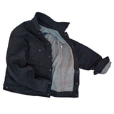 Cowboy Jacket - NOS Black Coated Denim - Warehouse - Last One - Size XS