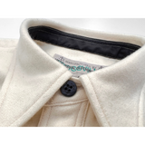 Crackerjack CPO Shirt Collar button placket featuring Classic USN-style “fouled anchor” CPO button