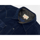 Dude Rancher shirt collar with black facing, contrast stitching and original MF® woven label