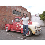 Mister Freedom® STANLEY T-shirt RED, vintage inspired tubular knit jersey tee, available in Small, Medium, Large, X-Large, made in USA