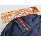 MF® branded painted brass snaps and racing stripe piping on arm pocket