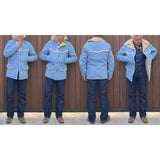 The MAVERICK Jacket, Ice-Blu denim edition, is designed in California by Mister Freedom® and manufactured in Japan by Sugar Cane Co.