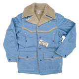 MAVERICK Jacket, Faux Shearling lining, Ice-Blu edition. FW2020 mfsc TRUCK STOP collection. Made in Japan.