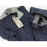 Naval "NCT" Chinos Okinawa Details: Flat felled seams, ticking interior and concealed selvedge in pocket