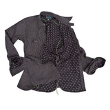 Nixon Shirt - Black Double "Calico" Twill - Warehouse