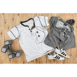 P.T. Henley with GYMSTAR Sweatpants, vintage adidas and weights