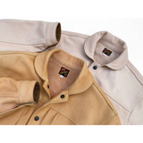 Ranch Blouse "Randall" Natural Veg-Tan Leather. Made In USA
