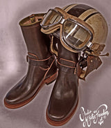 Road Champ - Brown Leather Boots