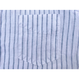 Detail view of the Italian Stripe Linen used for the SS2023 Aristocrat Shirt