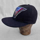 Mister Freedom® “SHIP CAP” Snapback Cap in Selvedge Denim featuring vintage military patch. Made in USA.
