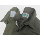 Mister Freedom® SNIPES Shirt in Olive Drab Poplin. Inspired by a vintage 1930’s US Army wool uniform. Made in Japan.