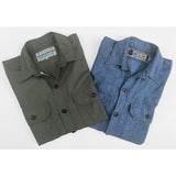 Mister Freedom® SNIPES Shirt in Olive Drab Poplin. Inspired by a vintage 1930’s US Army wool uniform. Made in Japan.