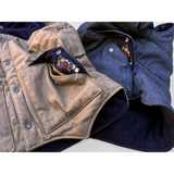 Hand warmer pockets with original Mister Freedom woven label
