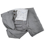 Mister Freedom® Sportsman Chinos in NOS grey denim twill. Inspired by vintage 1940’s-50’s cotton twill work pants and classic men’s tailoring. Made in USA.