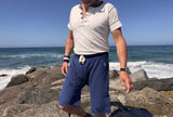 SWEATPANTS CUT-OFFS - Prussian Blue