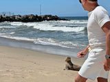 SWEATPANTS CUT-OFFS - White
