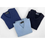MFSC Terrence Sweater - Ice Blu, Yale Blue, and Black